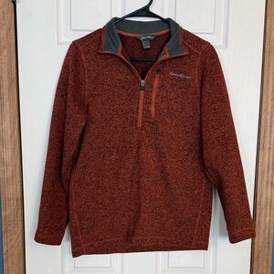 Men’s Eddie Bauer Brick Red Fleece Pullover